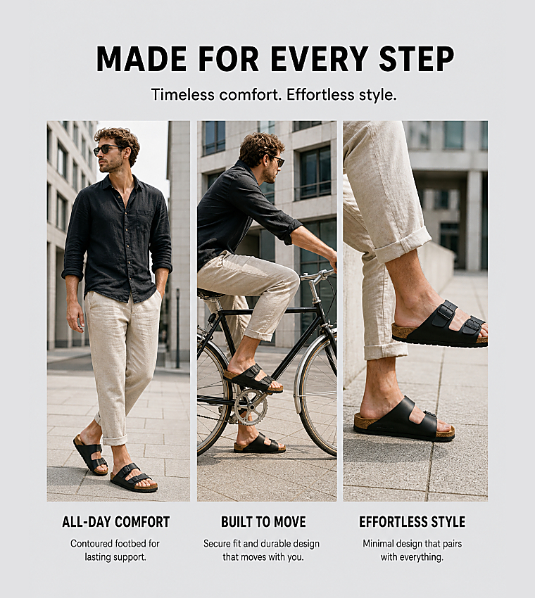 Birkenstock  Casual Sandals - Black 