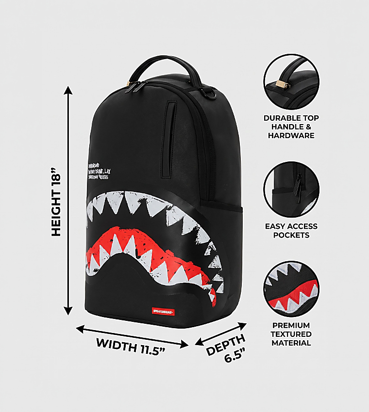 Shark Central Embroidered Shark DLXSV Backpack