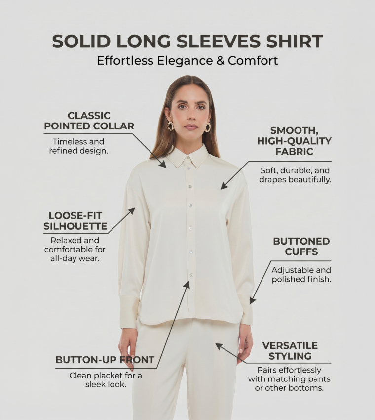 Solid Long Sleeves Shirt