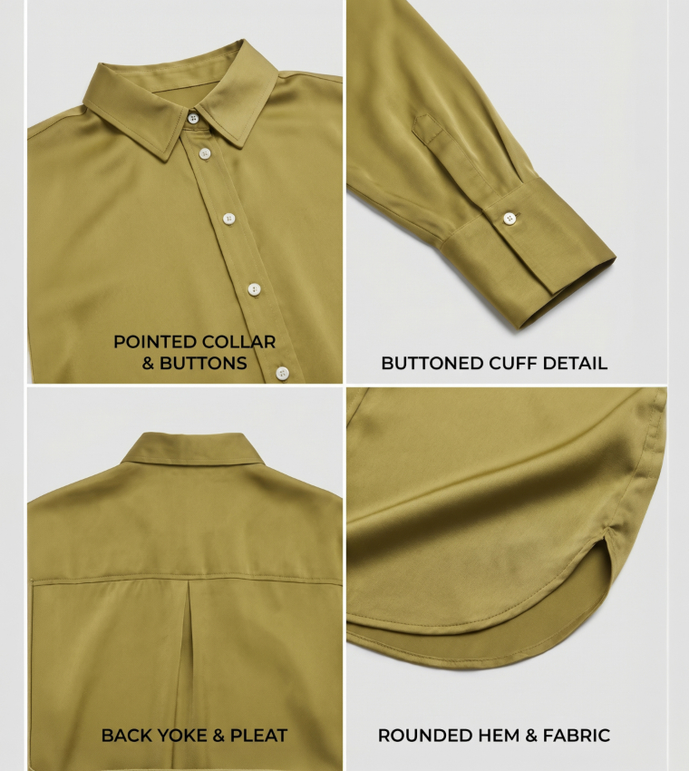 BCBG  Shirts - Olive Midi Dresses