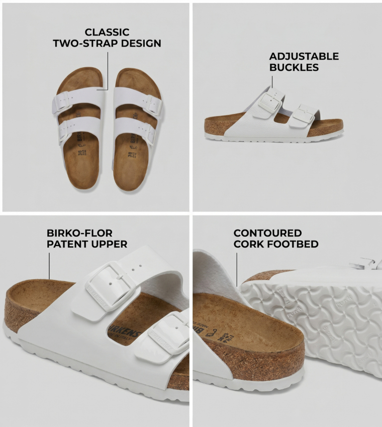 Arizona Natural Leather White