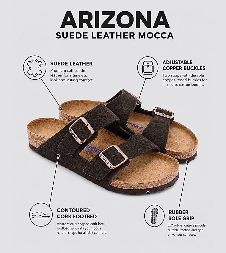 Arizona Suede Leather Mocca