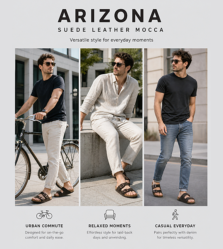 Arizona Suede Leather Mocca