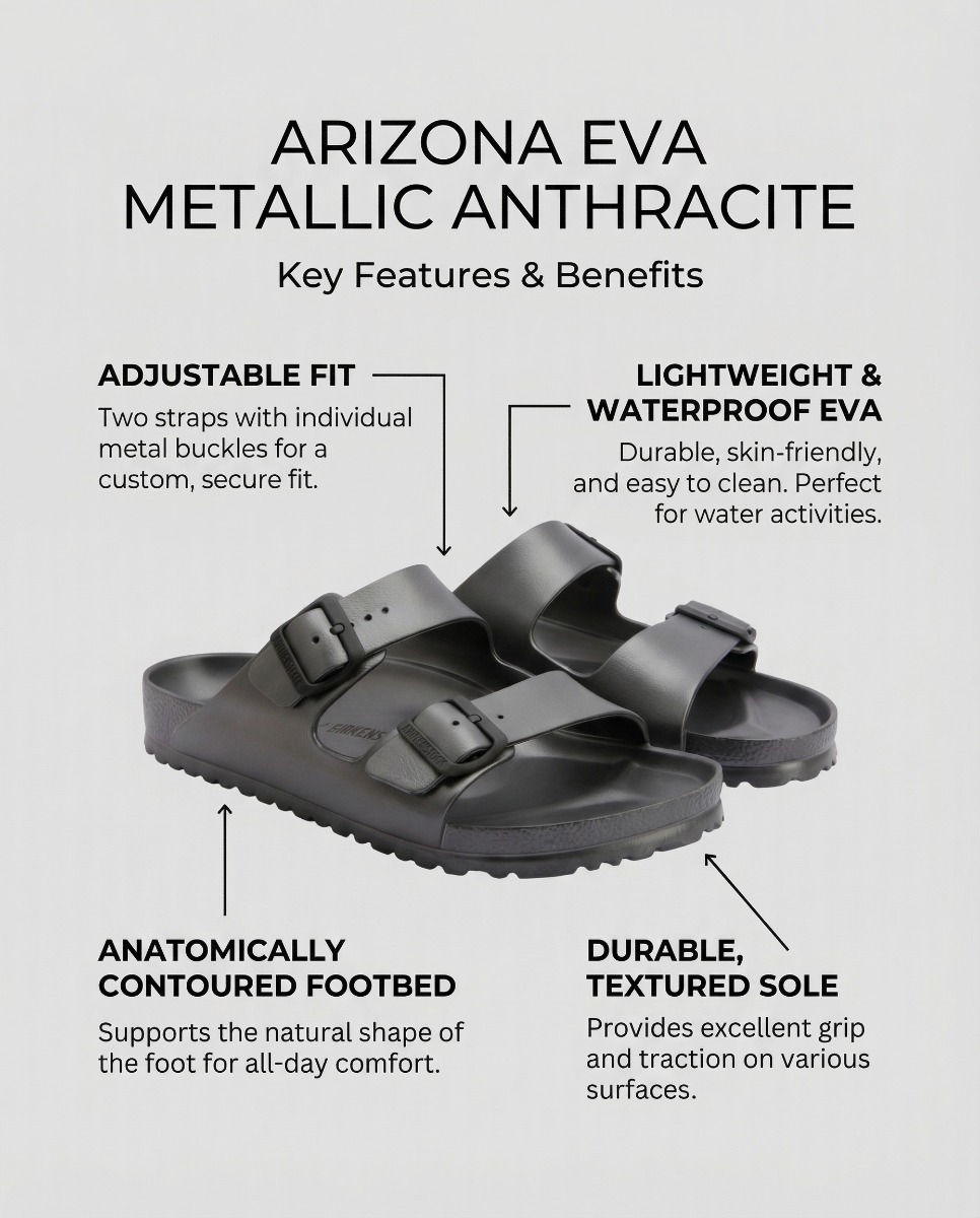 Arizona Eva Metallic Anthracite