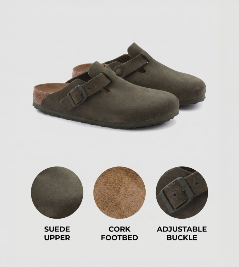 Boston Suede Leather Thyme
