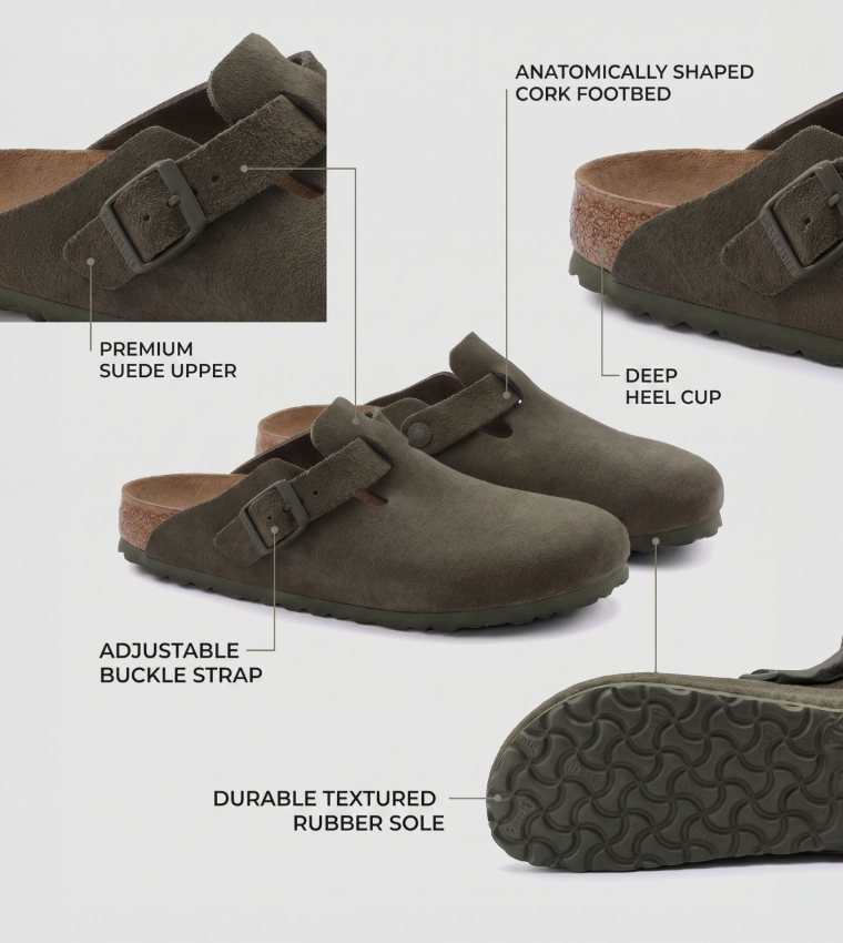 Boston Suede Leather Thyme