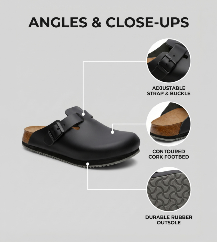 Bostons Leather Black