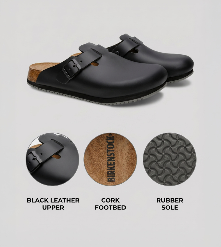 Bostons Leather Black