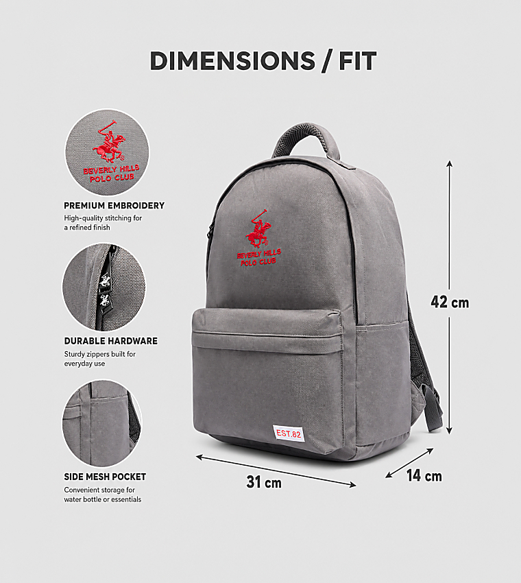 Logo Embroidered Backpack