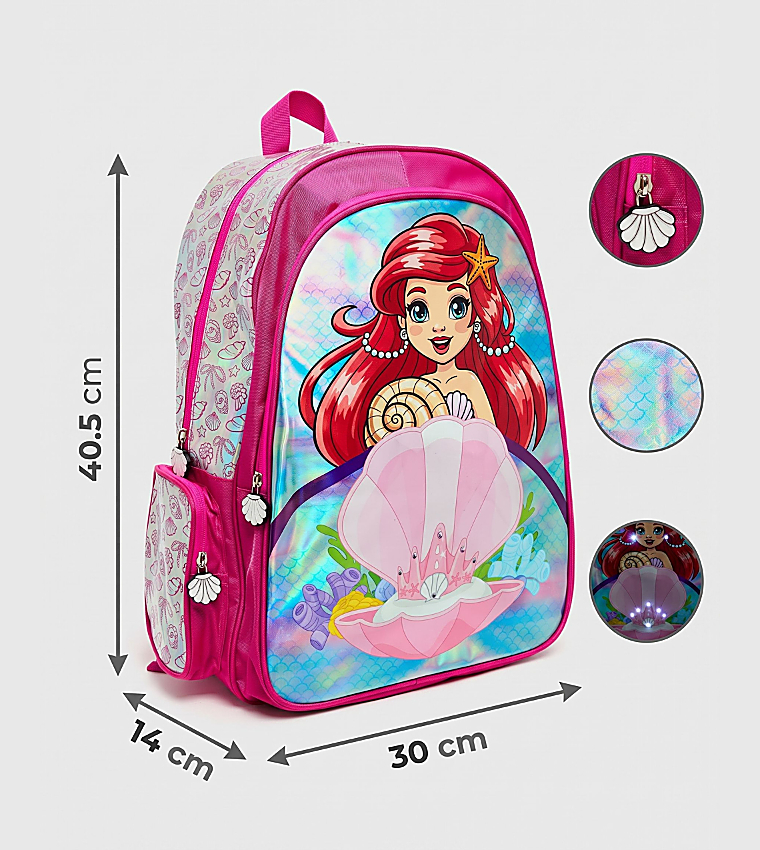 Mermaid Light Up 16" Backpack with Additional Led Lights