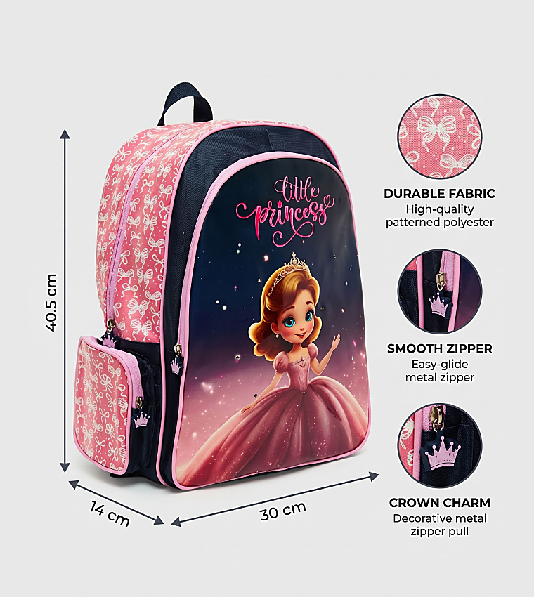 Princess Light Up 16" Backpack with Additional Led Lights