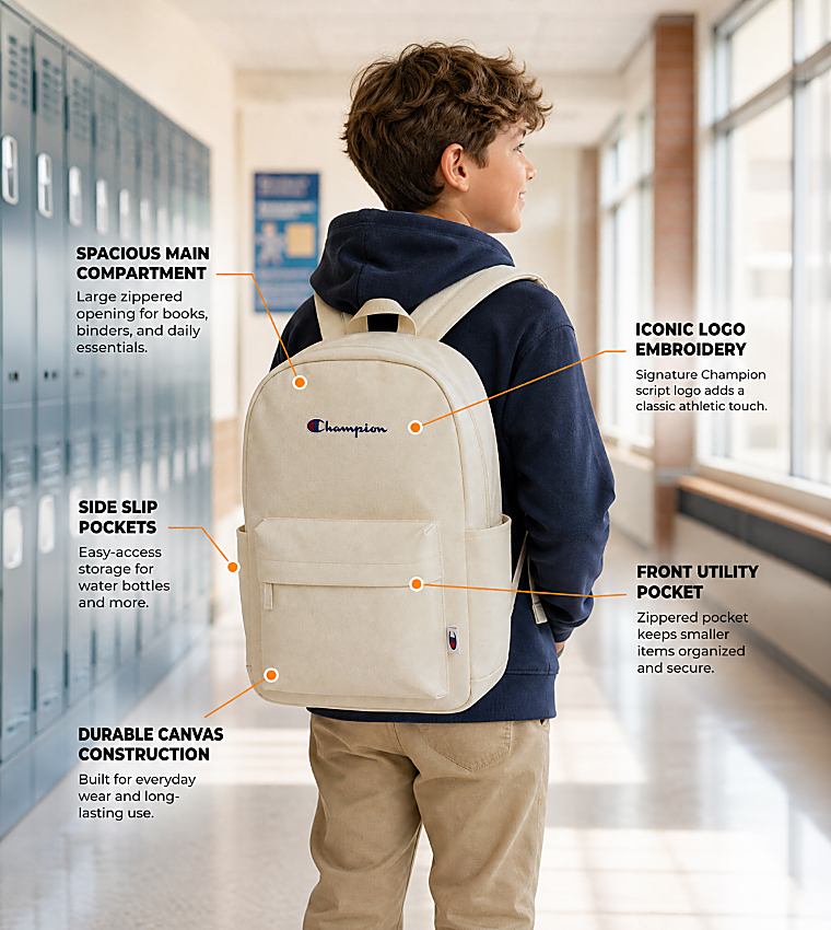 Champion  Backpacks - Cream Backpacks