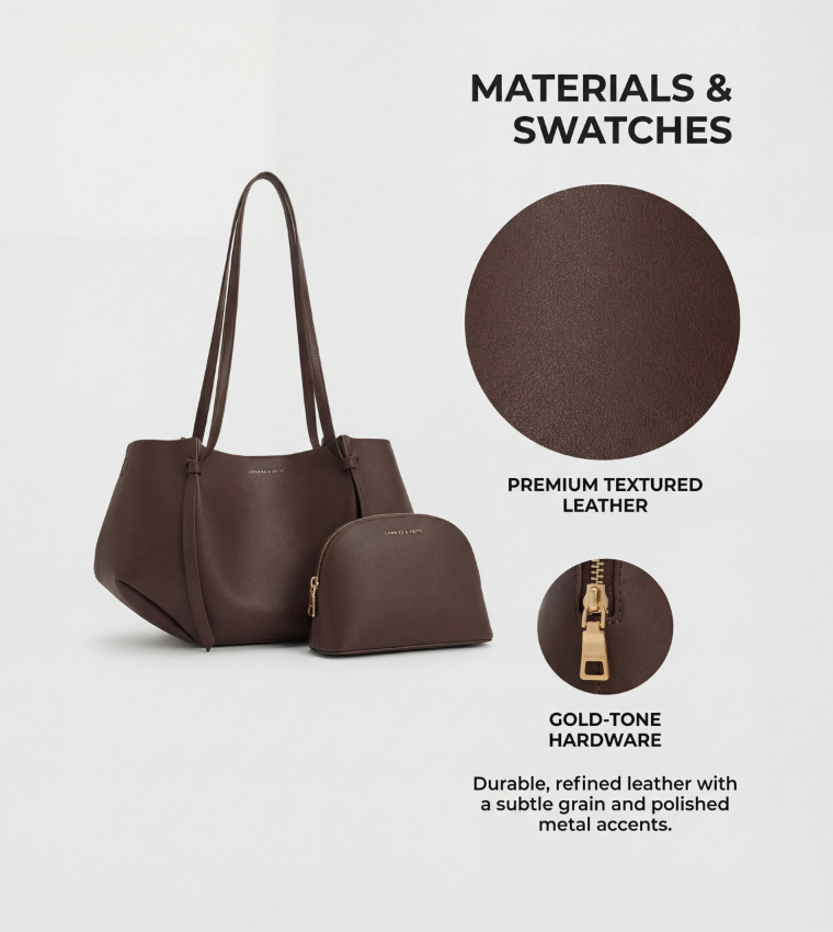 CALLA Textured Tapeze Tote Bag