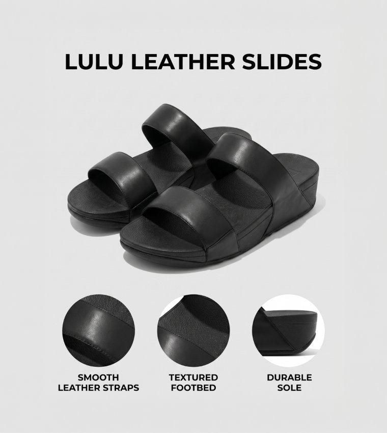 Lulu Leather Slides