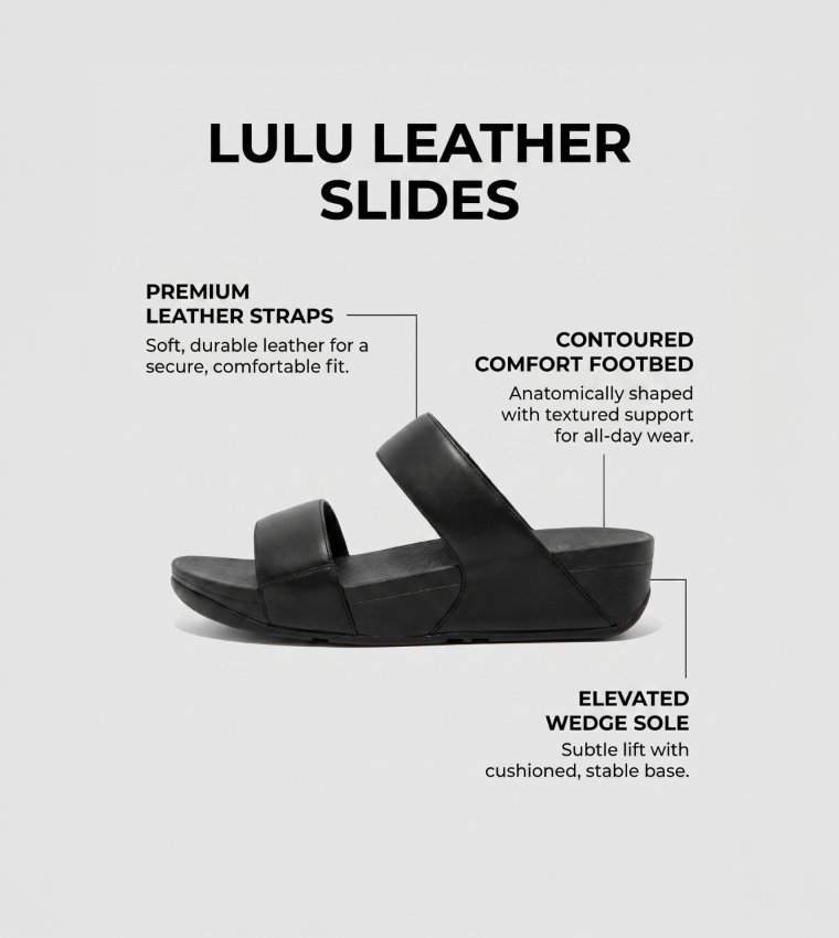 Lulu Leather Slides