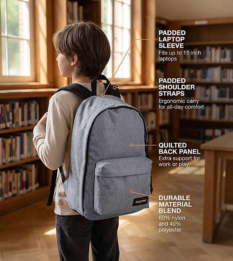 BACK TO WORK Logo Badge Backpack