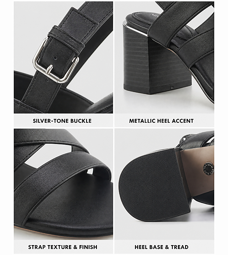 ELICEA Strappy Block Heel Sandals