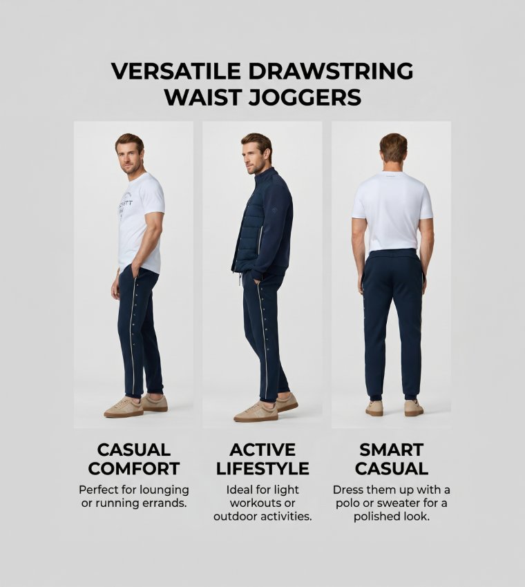 Drawstring Waist Joggers