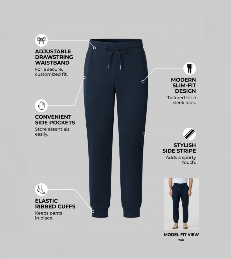 Drawstring Waist Joggers