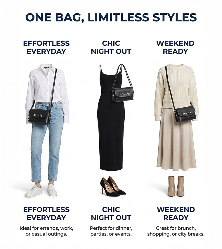 شنطة كتف بشعار 