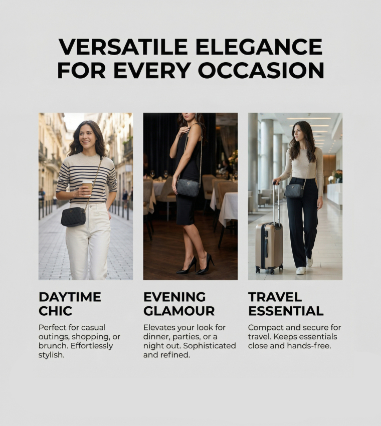 NOELLE II Monogram Patterned Crossbody Bag