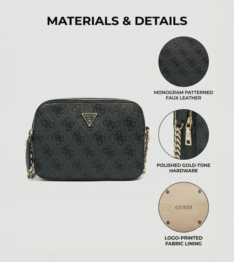 NOELLE II Monogram Patterned Crossbody Bag