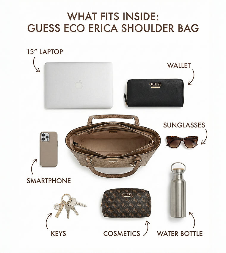 ECO ERICA Monogram Patterned Shoulder Bag