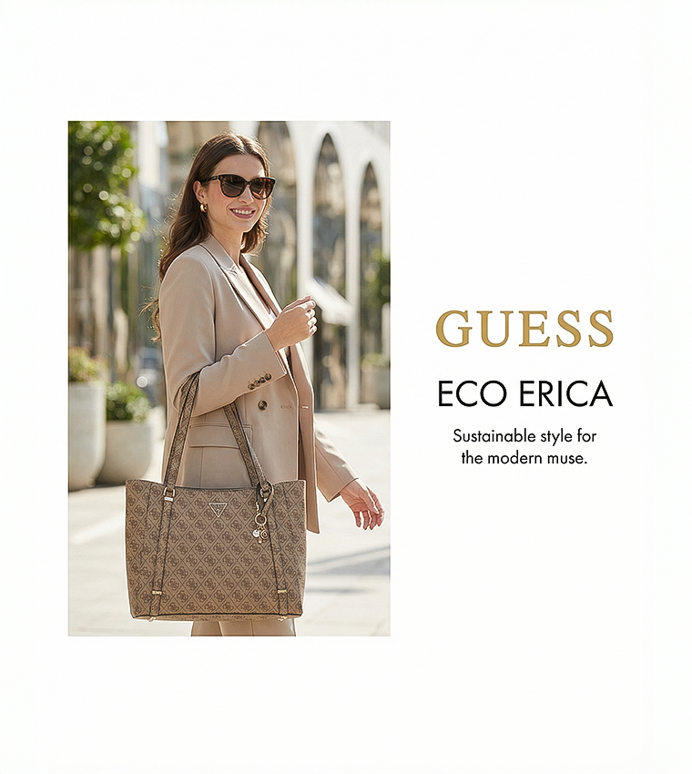 ECO ERICA Monogram Patterned Shoulder Bag
