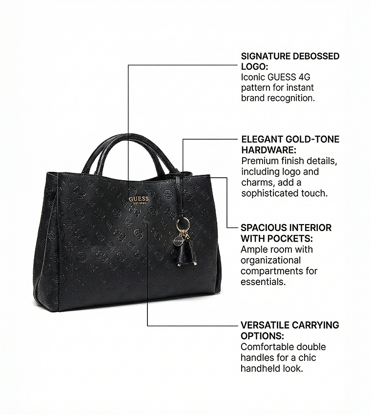 PHOEBE GIRLFRIEND Logo Debossed Handheld Bag