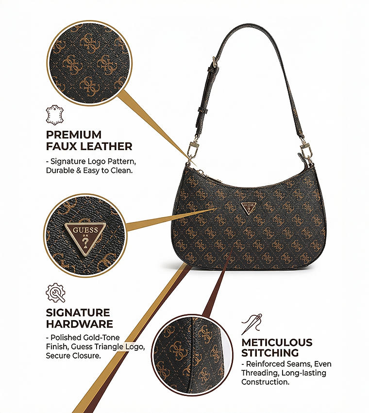 شنطة كتف بشعار 