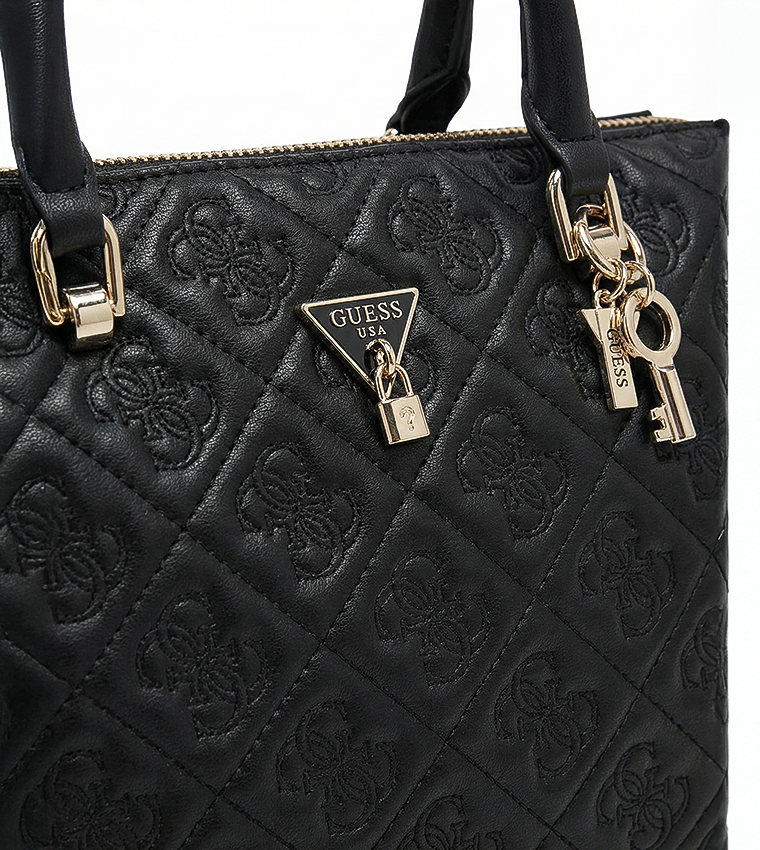 ADELASIA Debossed Satchel Bag