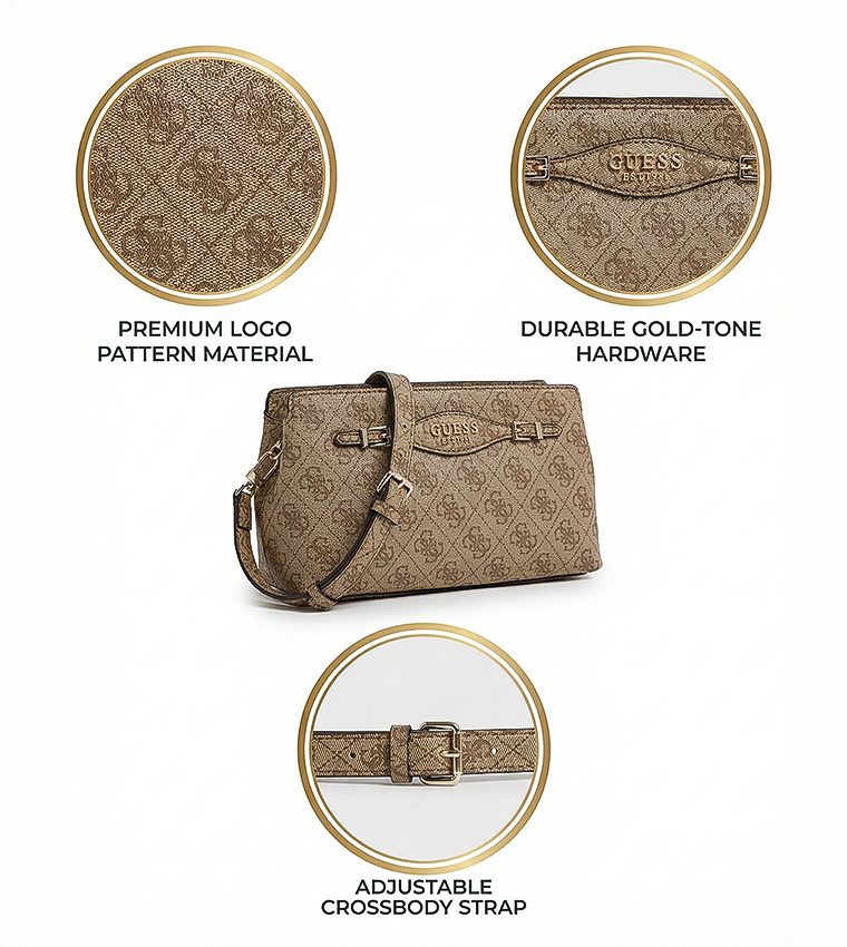 KATYA Logo Patterned Crossbody Bag