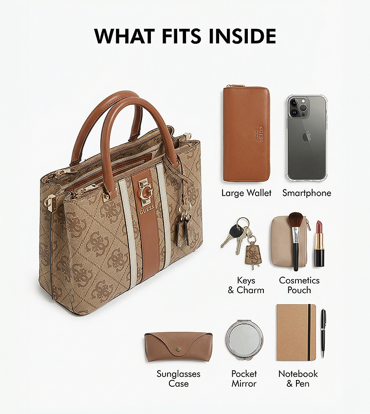 ERENIA Logo Printed Girlfriend Satchel Bag