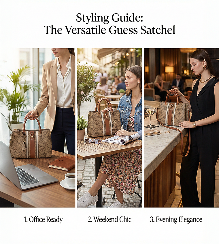 ERENIA Logo Printed Girlfriend Satchel Bag