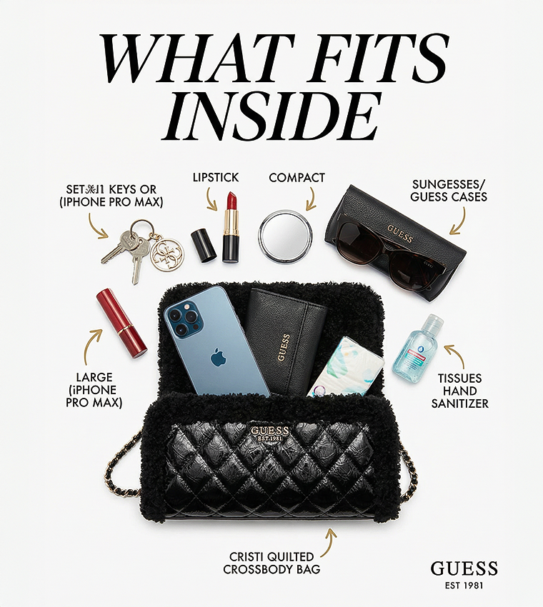 CRISTI Quilted Crossbody Bag