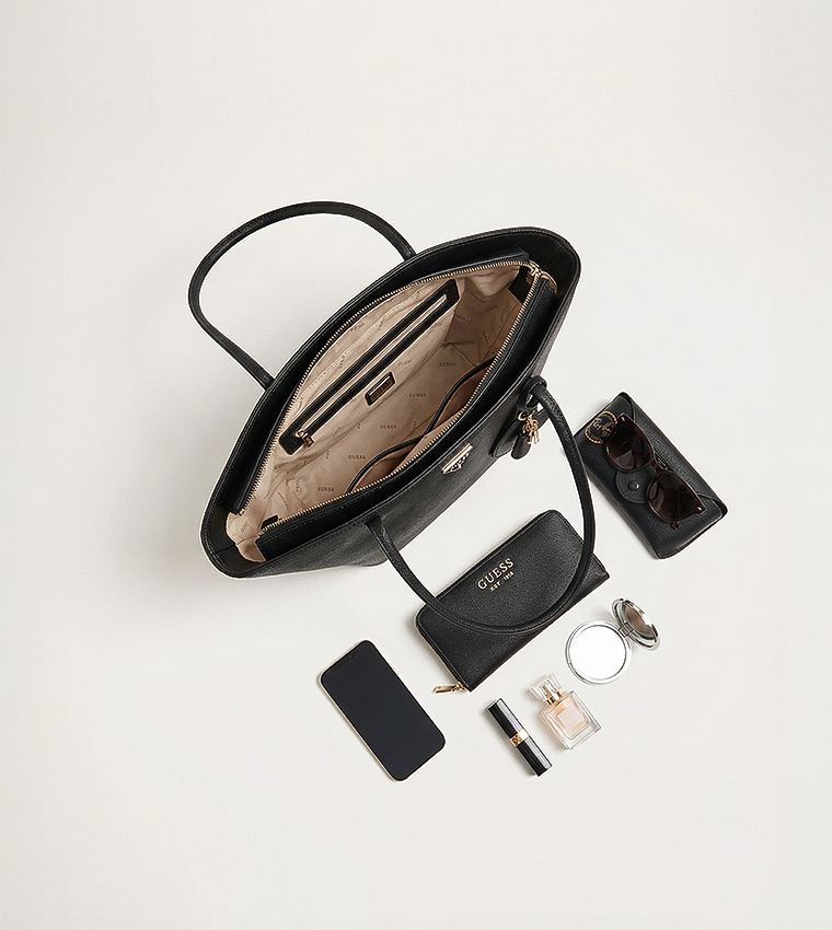 BOLENA Textured Trapeze Shoulder Bag