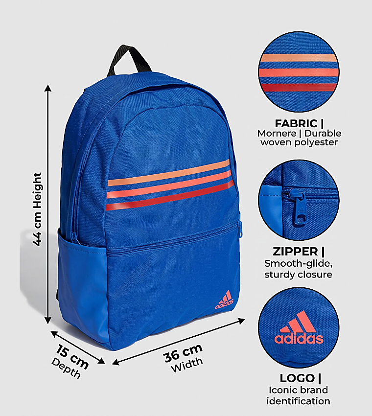 Classic 3-Striped Backpack