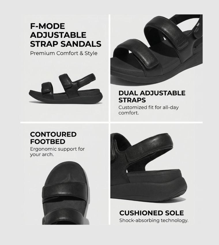 FitFlop  Flat Sandals - BLACK Flat Sandals