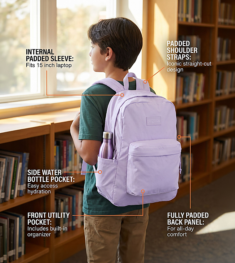 Jansport  Backpacks - Lilac Backpacks