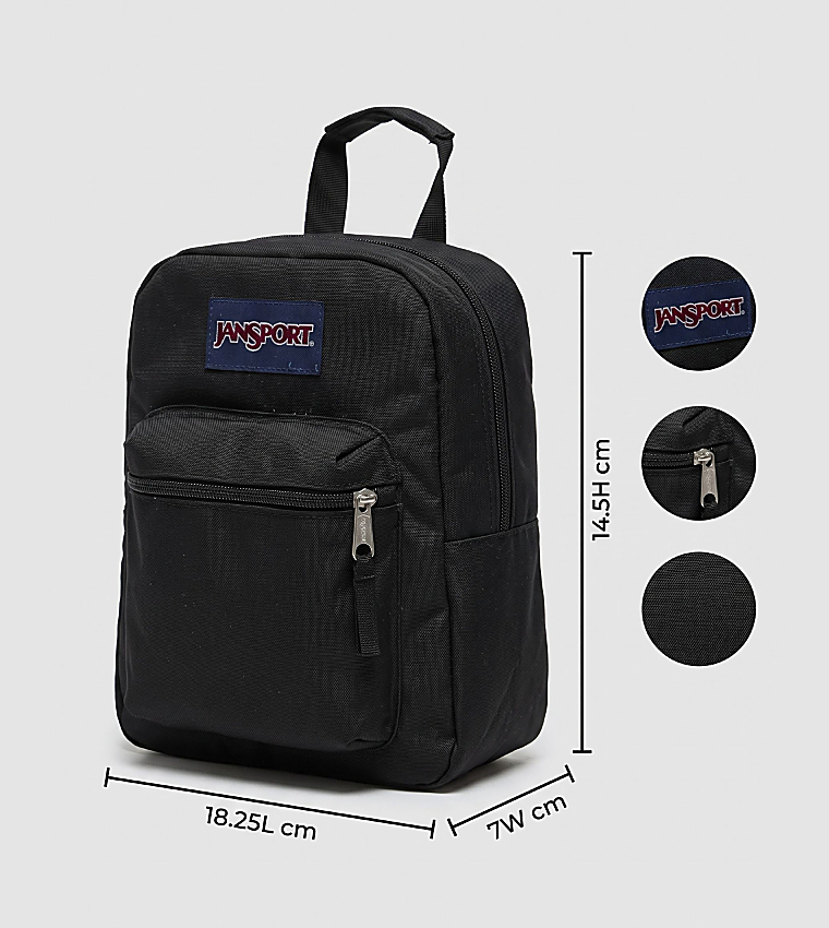 Label Detail Front Pocket Backpack
