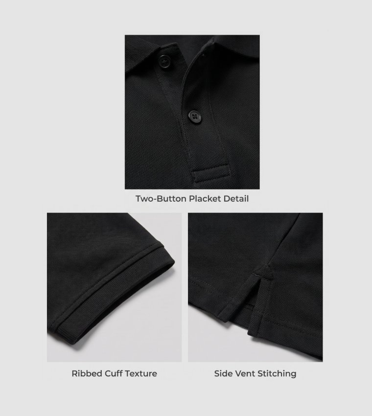 Logo Embroidered Short Sleeves Polo T-Shirt