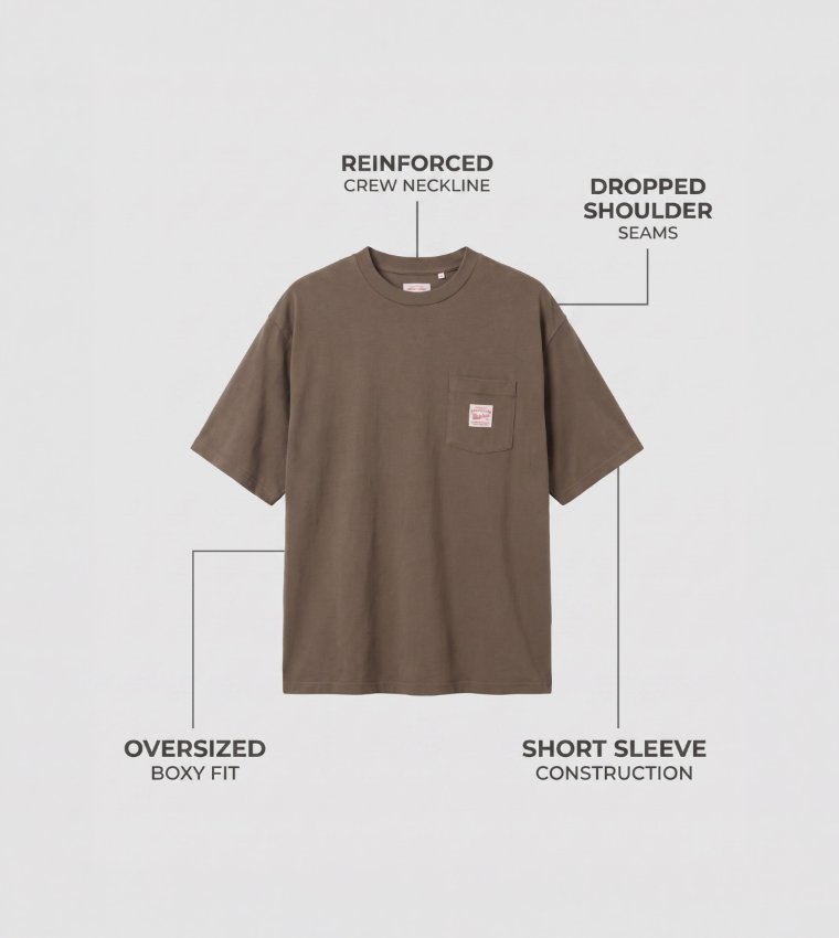 Logo Label Crew Neck T-Shirt