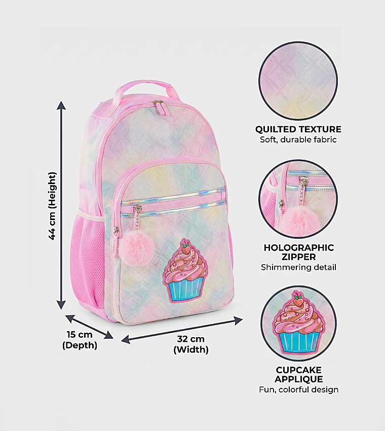 Set of 3 17" Backpack with Lunch Bag and Pencil Case - Sugar Pop