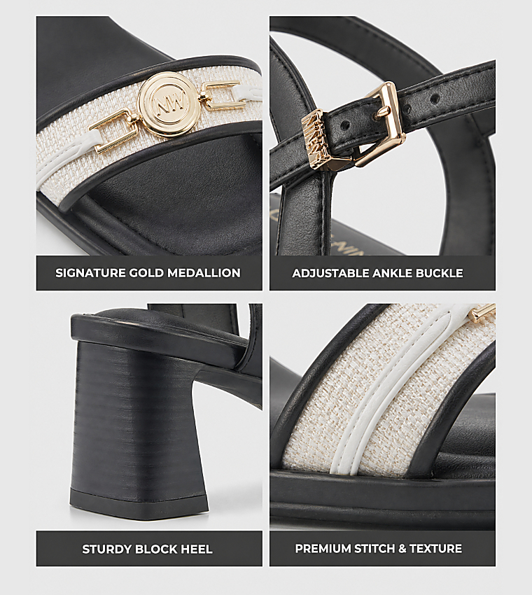 NADRINN2 Metal Detail Heeled Sandals