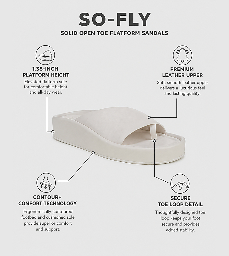 ناتشيراليزر  الصنادل المسطحة - أبيض Flat Sandals