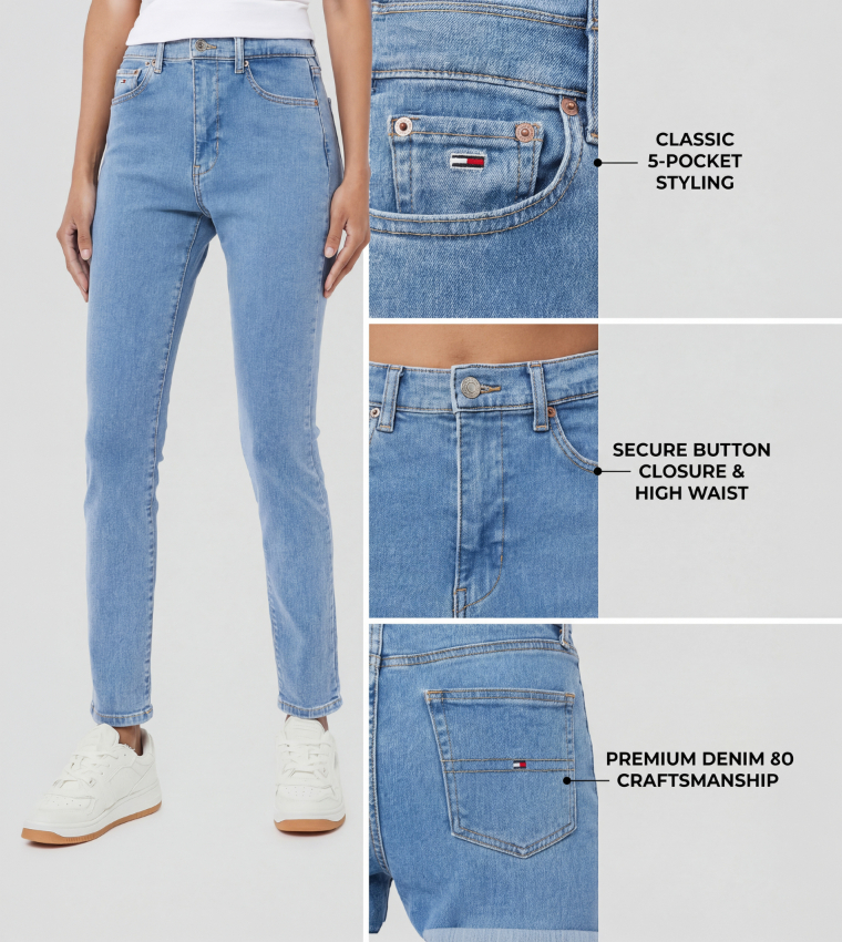 High Rise Skinny Fit Jeans