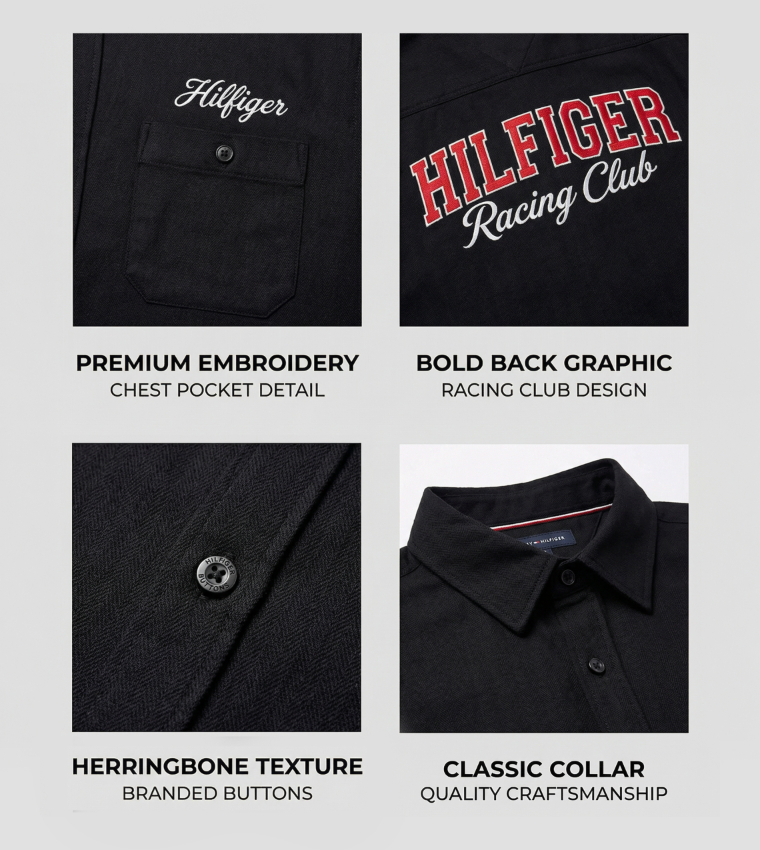 HERRINGBONE Long Sleeves Shirt