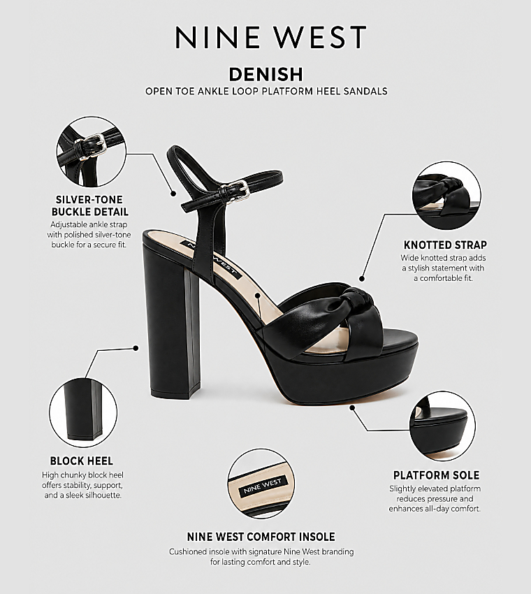 Nine West  Heels - Black Heels
