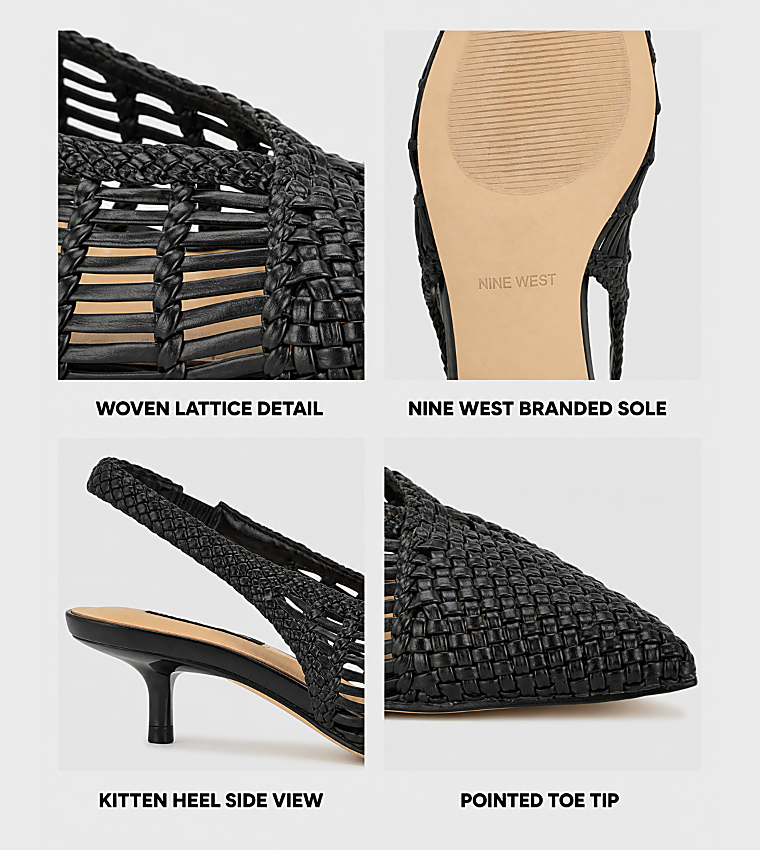 EDELA Braided Slingback Pumps