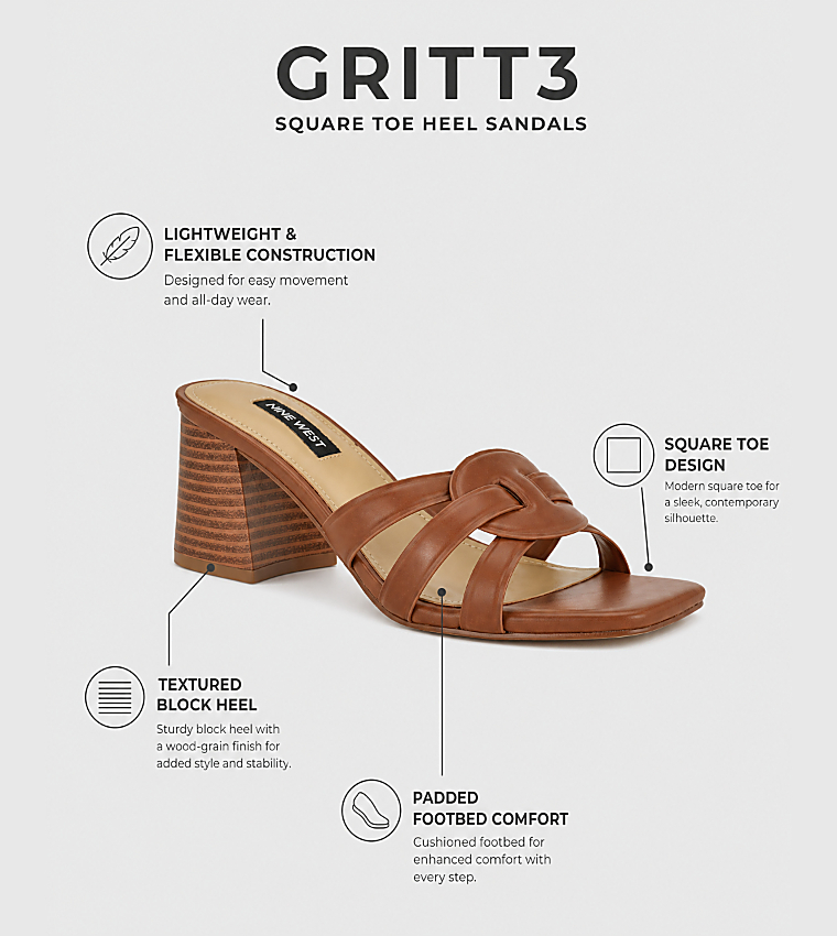 Nine West  Heels - Brown Heels
